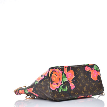 Louis Vuitton Monogram Roses Neverfull MM 4 of 14