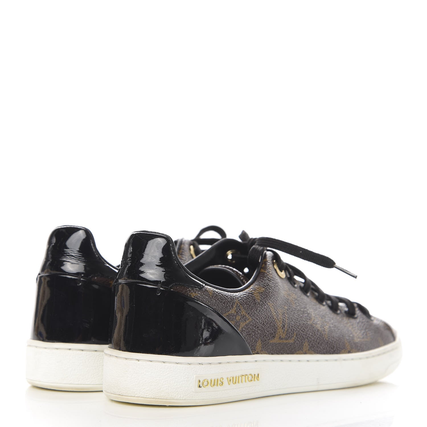 Louis Vuitton Patent Monogram Frontrow Sneakers 37.5 4 of 9