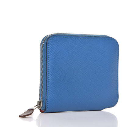 Hermes Epsom Silk'In Compact Wallet Mykonos Rouge Vif 3 of 10