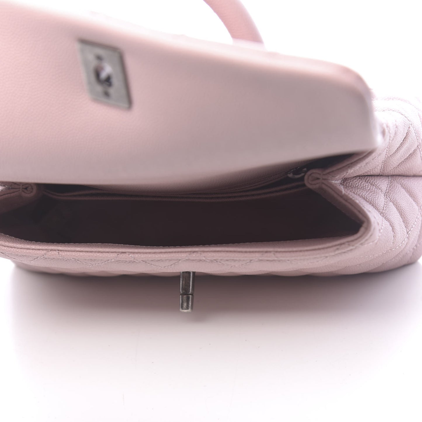 Caviar Quilted Mini Coco Handle Flap Pink