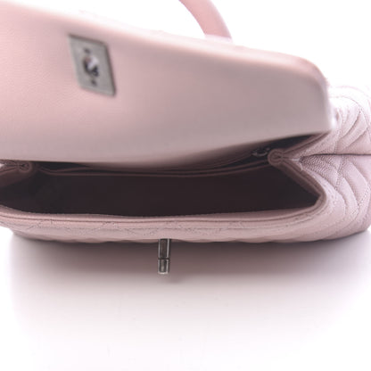 Chanel Caviar Quilted Mini Coco Handle Flap Pink 5 of 10