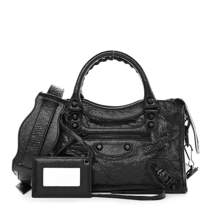 Balenciaga Agneau Arena Classic Black Hardware Mini City Black 1 of 11
