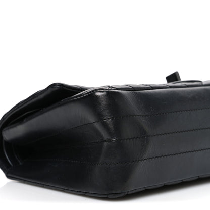 Chanel Aged Calfskin Chevron Quilted 2.55 Reissue 225 Flap So Black 9 of 11
