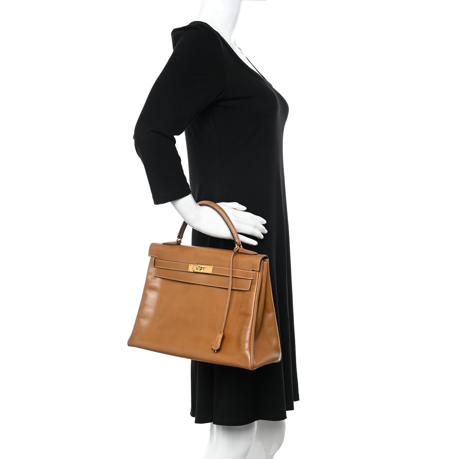 Hermes Courchevel Kelly Retourne 32 Gold 2 of 18