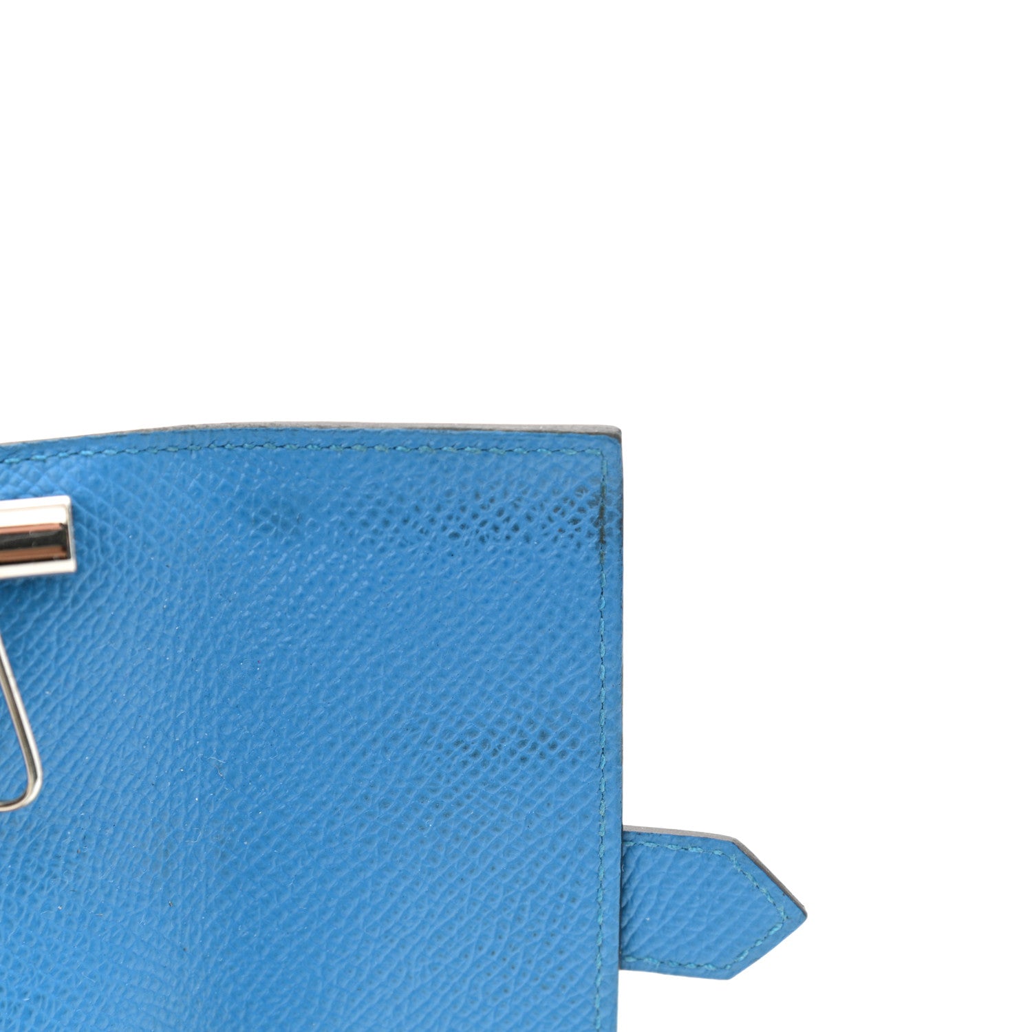 Hermes Epsom Bearn Multicles 4 Key Holder Bleu Zanzibar 9 of 11