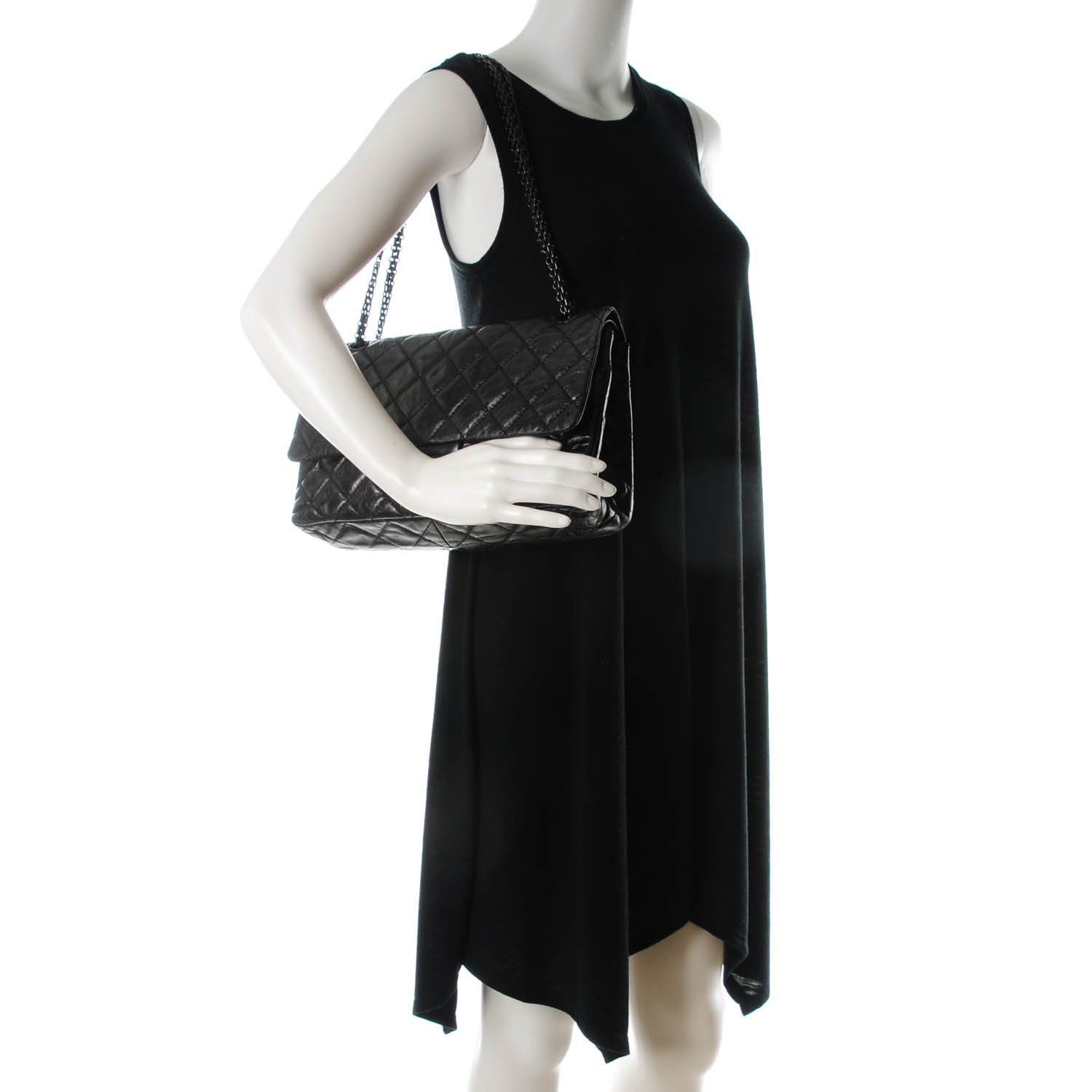 Chanel Aged Calfskin Quilted 2.55 Reissue 227 Flap Black 2 of 10