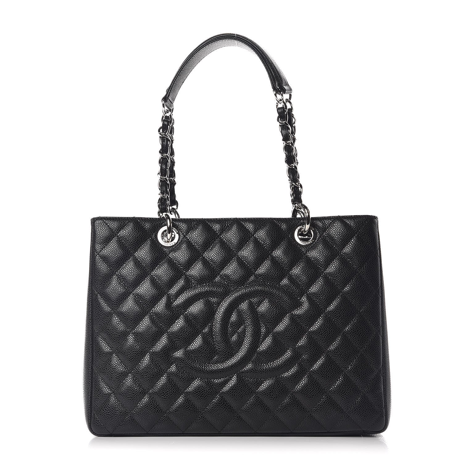 Chanel Caviar Quilted Grand Shopping Tote GST Black 1 of 11