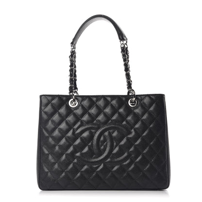 Chanel Caviar Quilted Grand Shopping Tote GST Black 1 of 11
