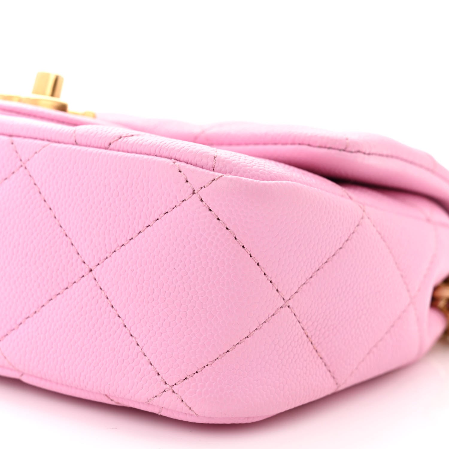 Chanel Caviar Quilted Mini Sweetheart Flap Lilac 10 of 11