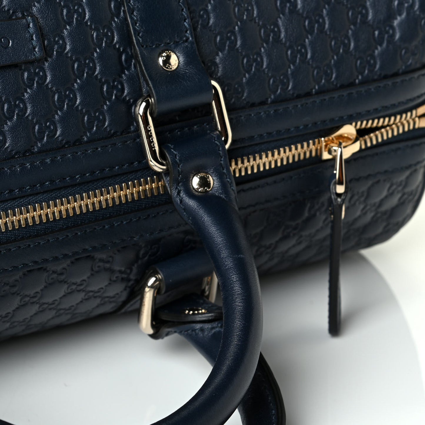 Microguccissima Medium Boston Navy