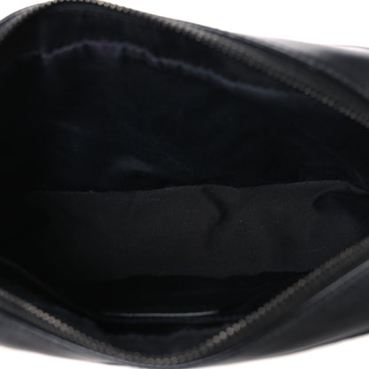 Saint Laurent Calfskin Matelasse Monogram Monochrome Lou Camera Bag Black 5 of 11