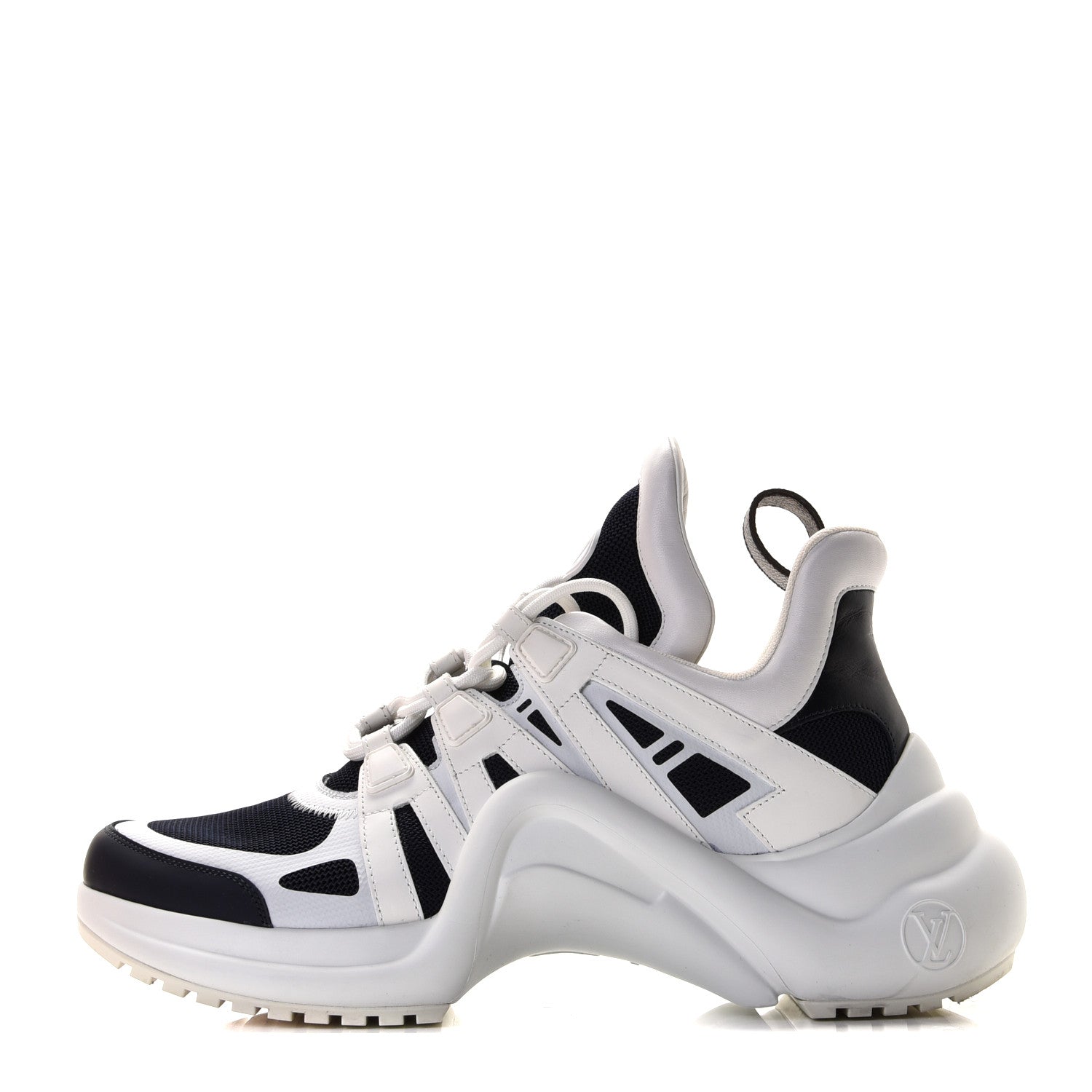 Louis Vuitton Calfskin Technical Nylon LV Archlight Sneakers 41 Marine 1 of 14