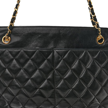 Chanel Lambskin Quilted Shoulder Bag Black 9 of 11