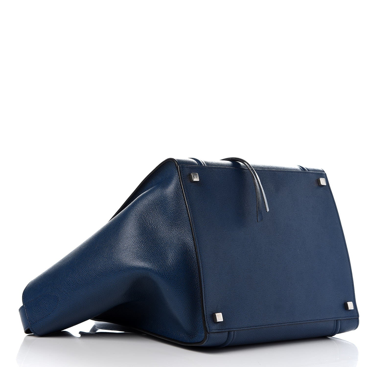 Celine Grained Calfskin Medium Phantom Luggage Deepsea 4 of 11