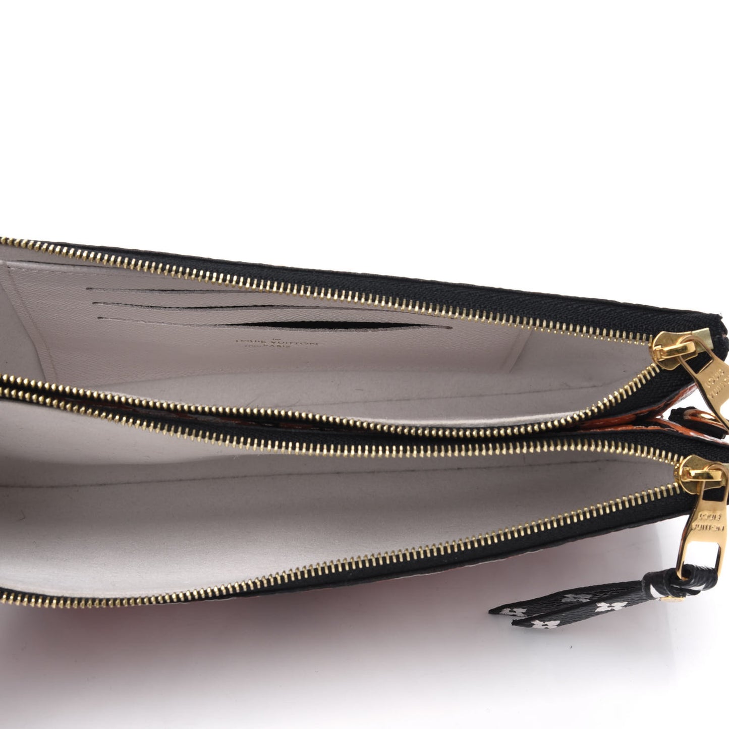 Monogram Giant Crafty Double Zip Pochette Creme Caramel