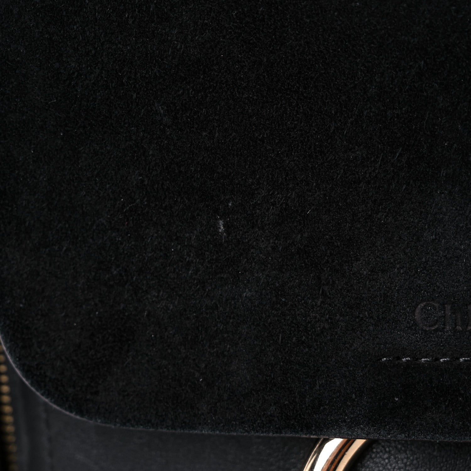 Chloe Suede Calfskin Small Faye Backpack Black 16 of 16