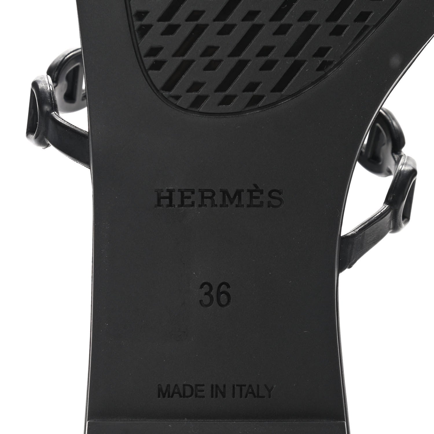 Hermes TPU Rivage Sandals 36 Black 6 of 9
