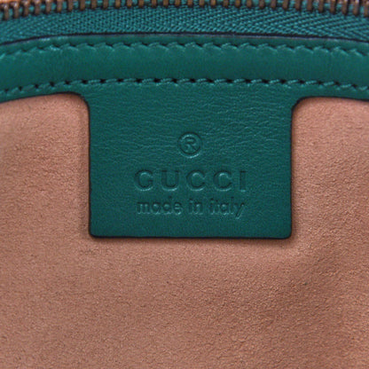Gucci Calfskin Matelasse Medium GG Marmont Shoulder Bag Emerald Green 6 of 9