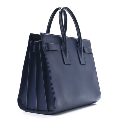 Saint Laurent Calfskin Small Sac De Jour Marine 3 of 13