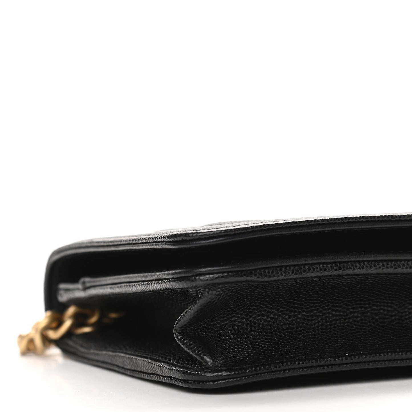 Caviar Quilted Boy Wallet On Chain WOC Black