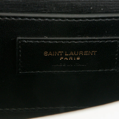 Saint Laurent Smooth Calfskin Medium Braided Monogram Kate Satchel Blanc Craie 6 of 6