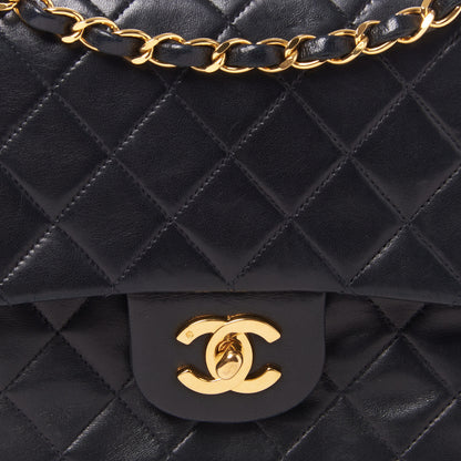 Chanel Lambskin Quilted Medium Double Flap Black 6 of 9