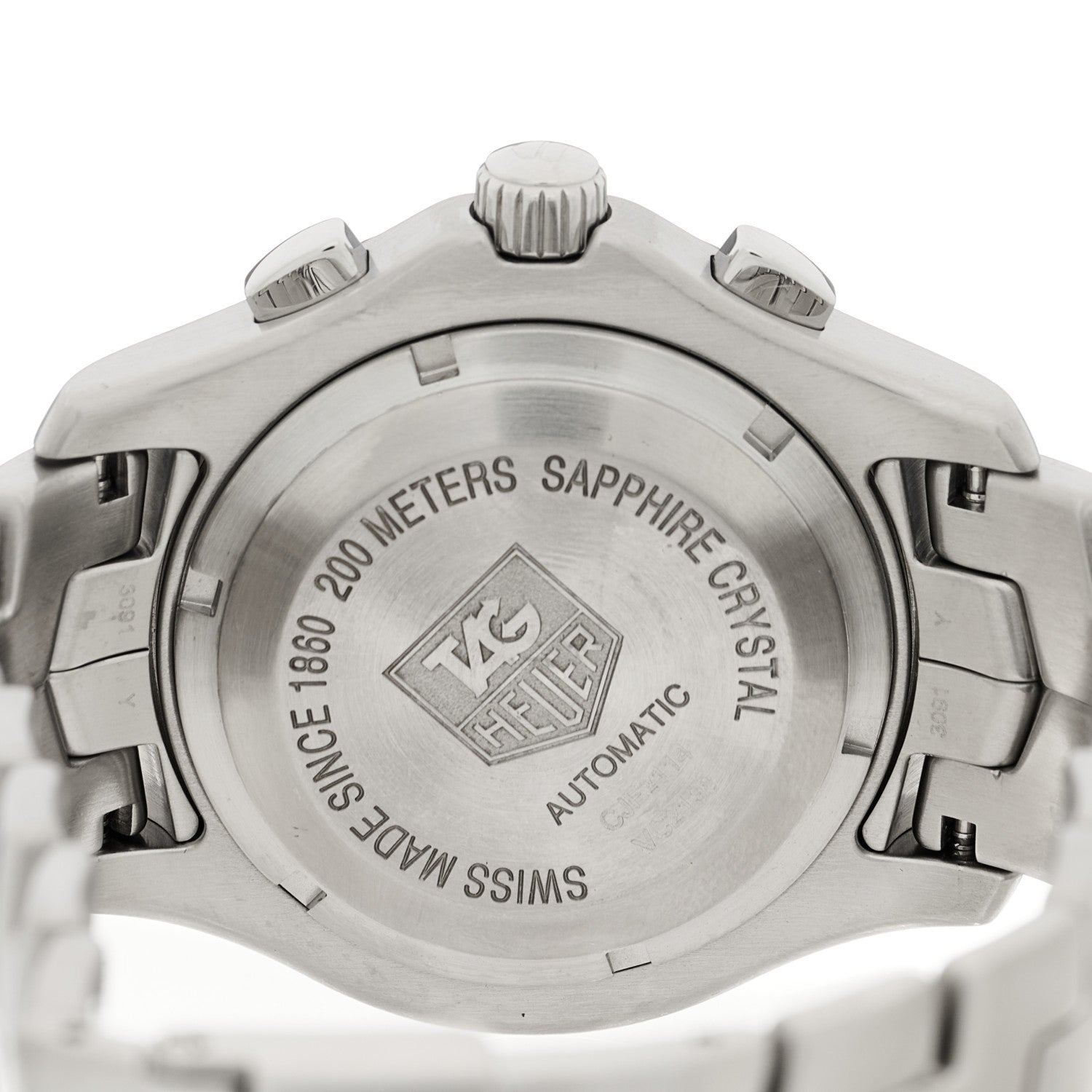 Tag Heuer Stainless Steel 42mm Link Automatic Watch Blue CJF2114 4 of 4