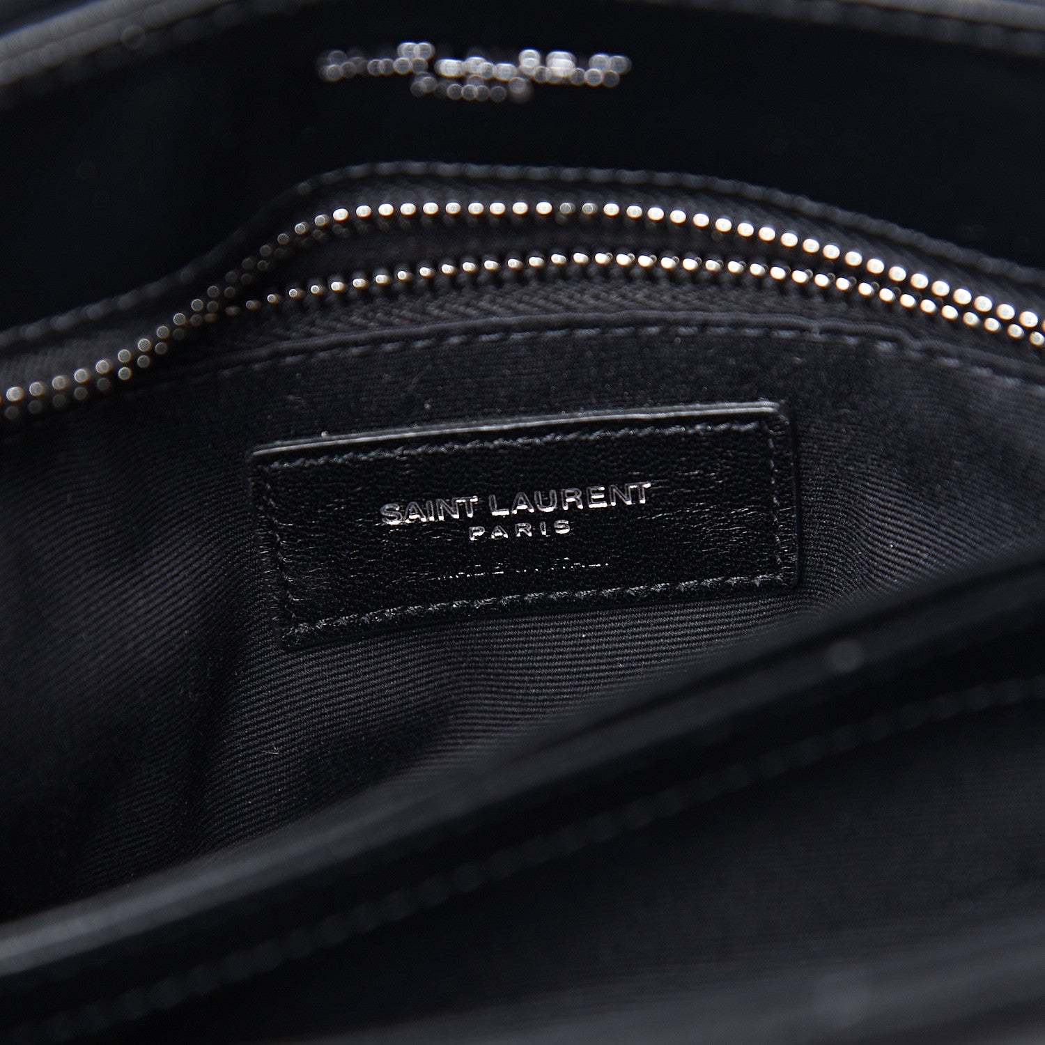 Saint Laurent Calfskin Y Quilted Monogram Toy Loulou Crossbody Bag Black 5 of 8