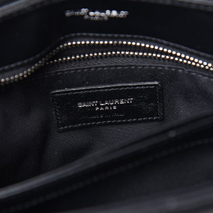 Saint Laurent Calfskin Y Quilted Monogram Toy Loulou Crossbody Bag Black 5 of 8