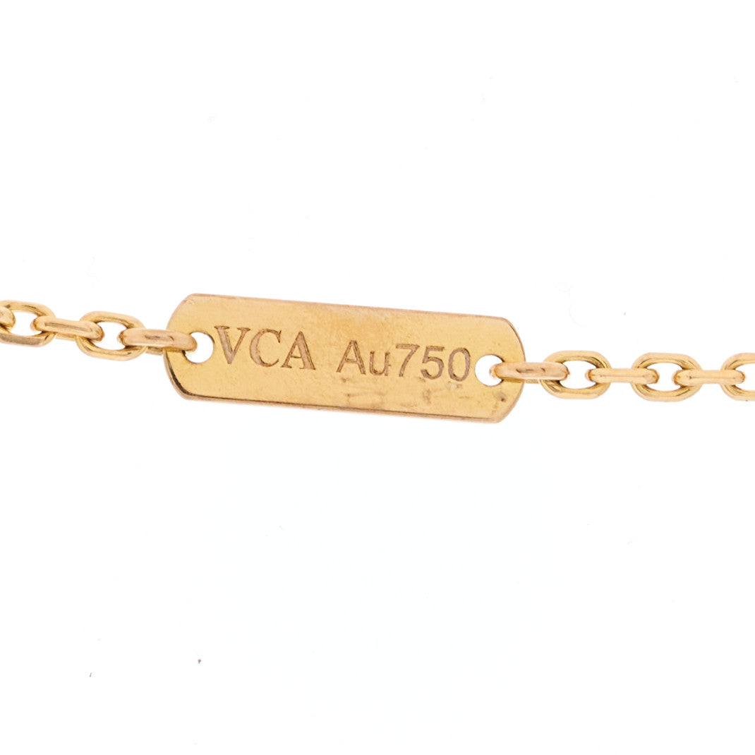 Van Cleef & Arpels 18K Rose Gold Vintage Alhambra Pendant Necklace 5 of 6