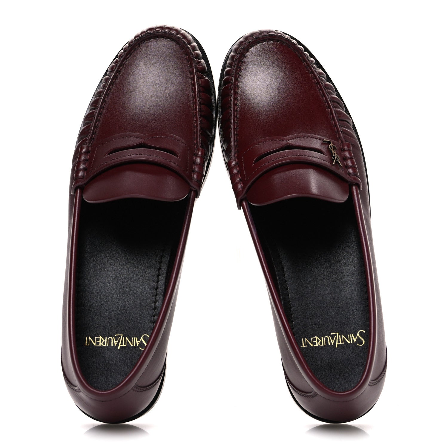 Saint Laurent Vitellino Lux Laurent 05 Mocassins 36.5 Vendome Red 2 of 10