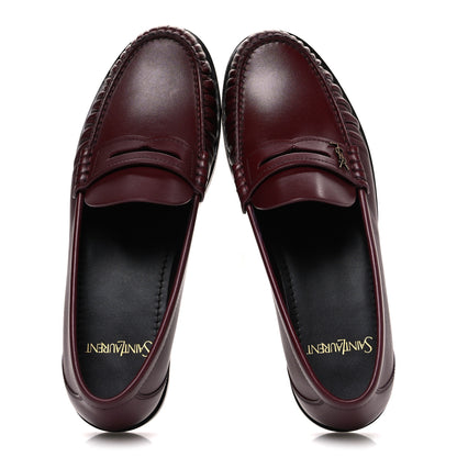 Saint Laurent Vitellino Lux Laurent 05 Mocassins 36.5 Vendome Red 2 of 10