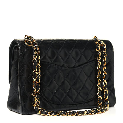 Chanel Lambskin Quilted Medium Double Flap Black 2 of 4