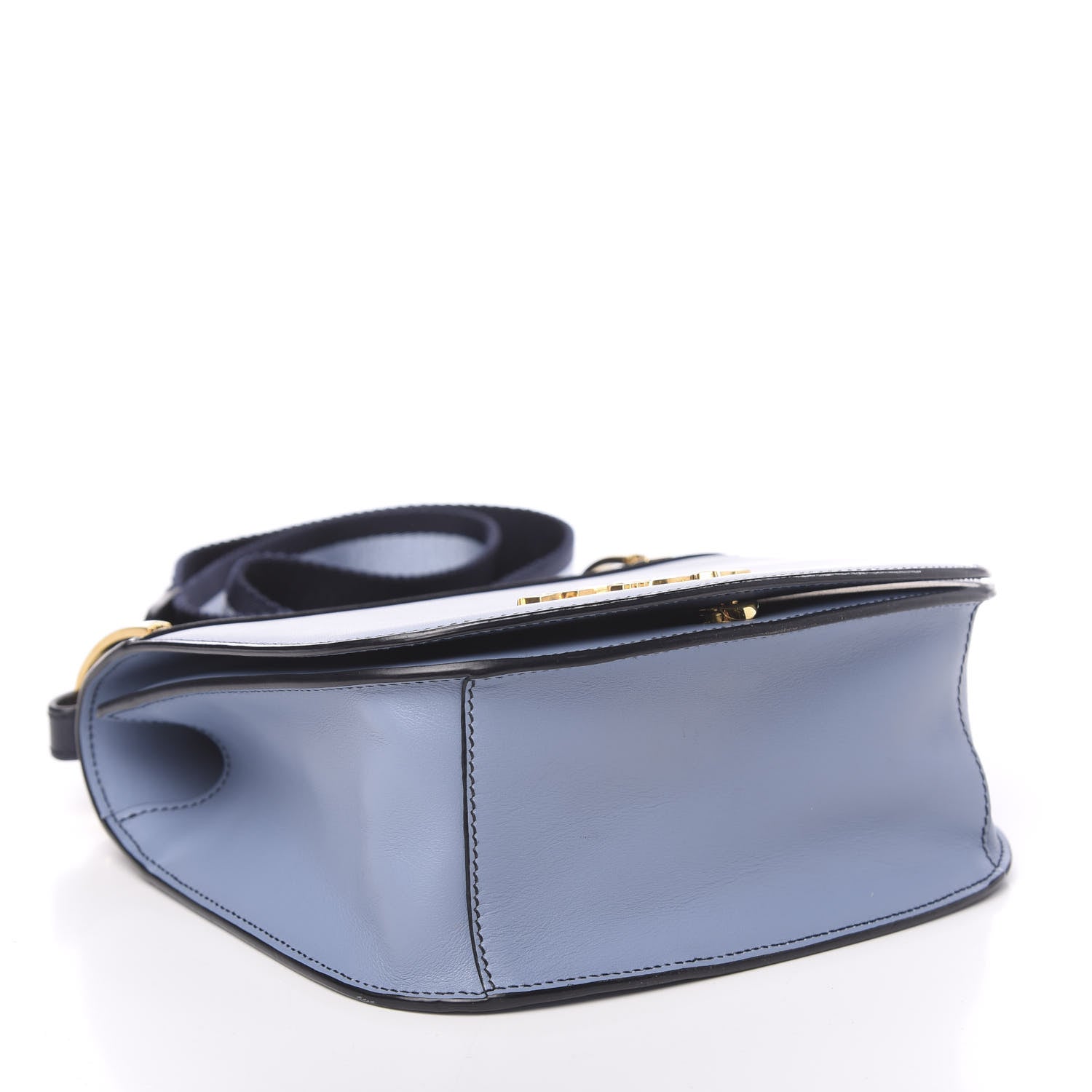 Prada City Calfskin Saffiano Pionniere Saddle Bag Astrale Baltico 4 of 11
