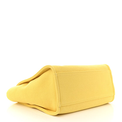 Chanel Mixed Fibers Small Deauville Tote Yellow 4 of 12
