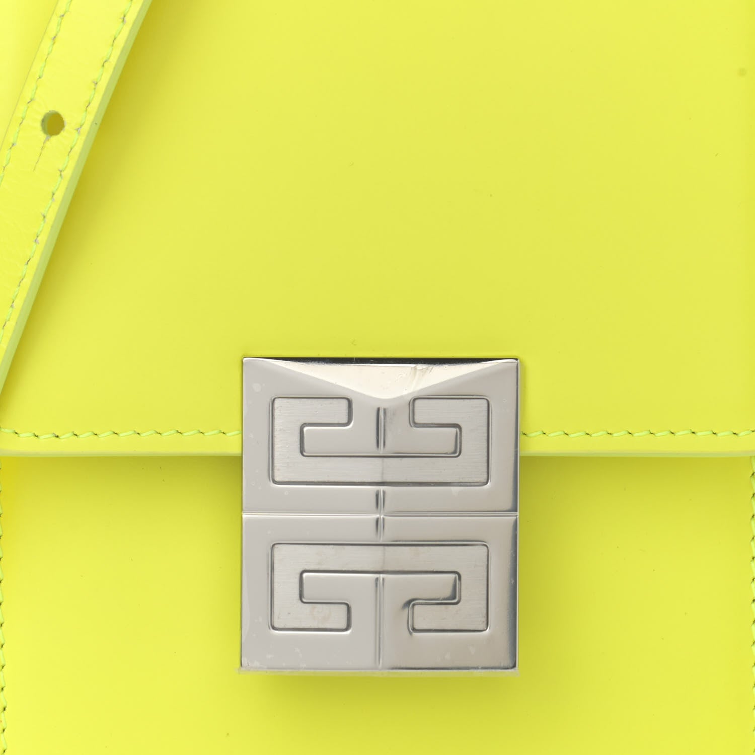 Givenchy Box Calfskin Mini 4G Vertical Bag Fluo Yellow 8 of 12