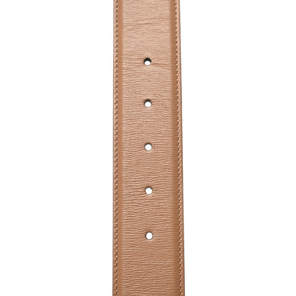 Gucci Azalea Calfskin Enamel Monochrome Double G 40mm Belt 90 36 Camelia 3 of 5