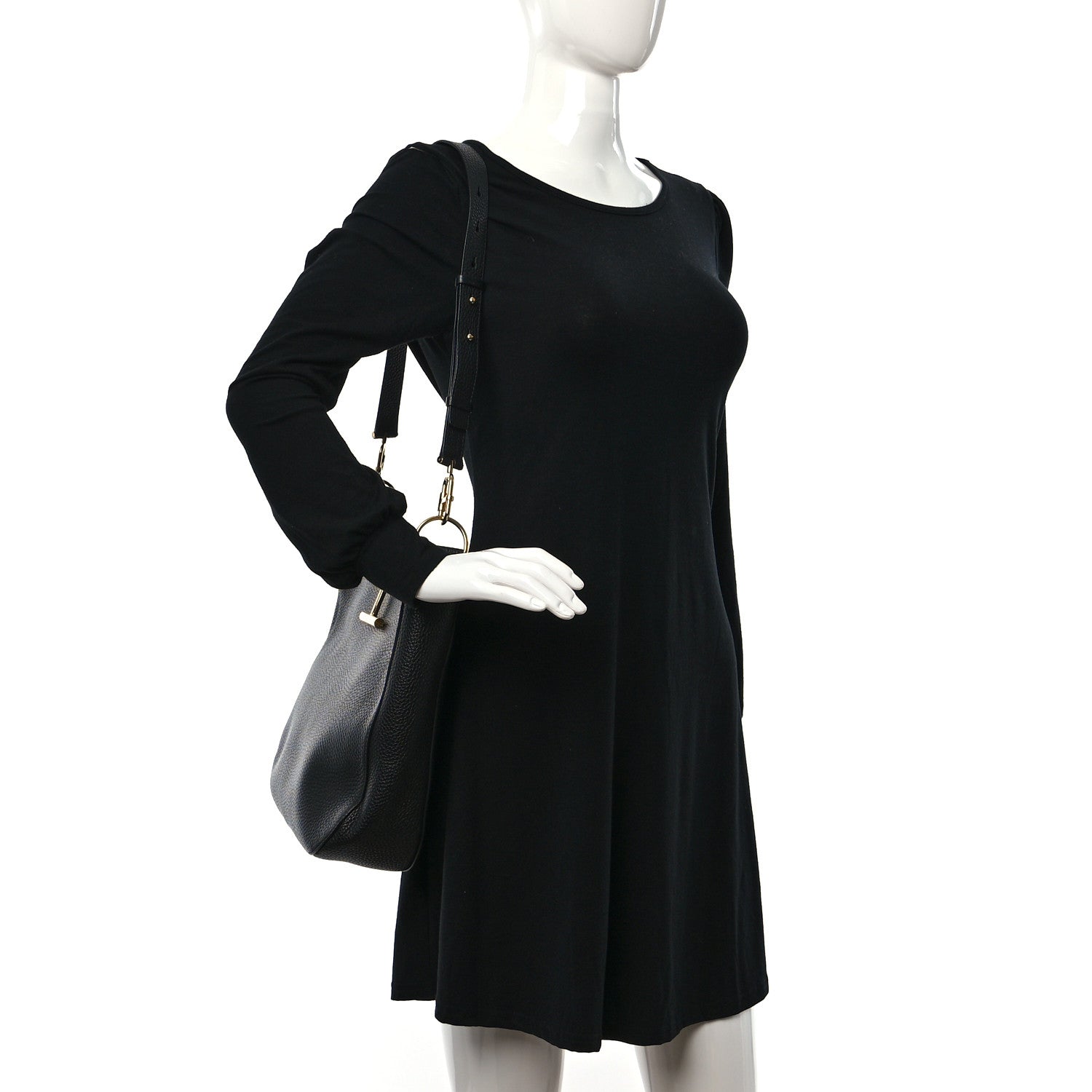 Tom Ford Calfskin Tara Hobo Black 2 of 8