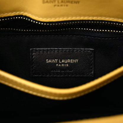 Saint Laurent Calfskin Y Quilted Monogram Toy Loulou Crossbody Bag Sunflower 7 of 10