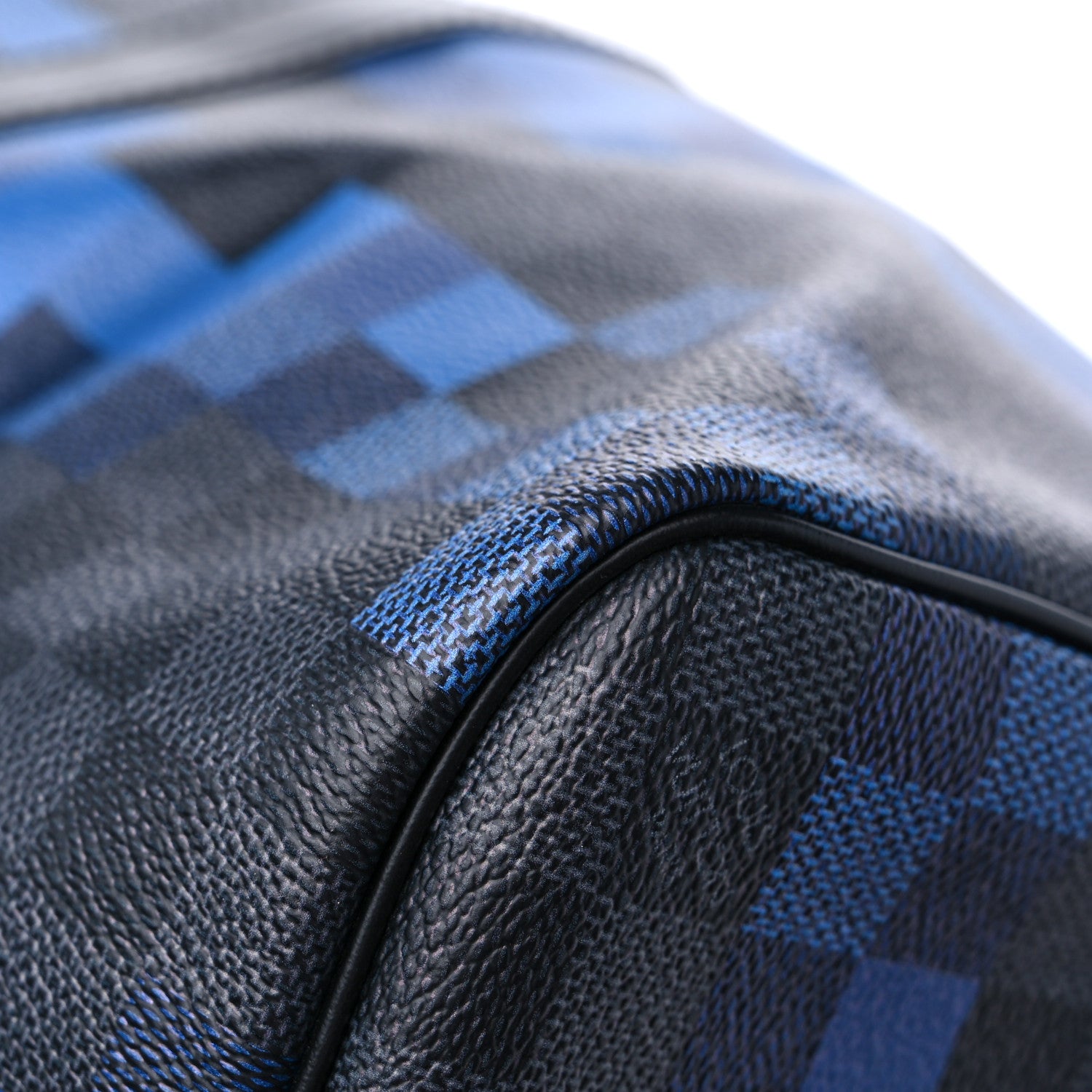 Louis Vuitton Damier Graphite Pixel Keepall Bandouliere 50 Blue 9 of 10