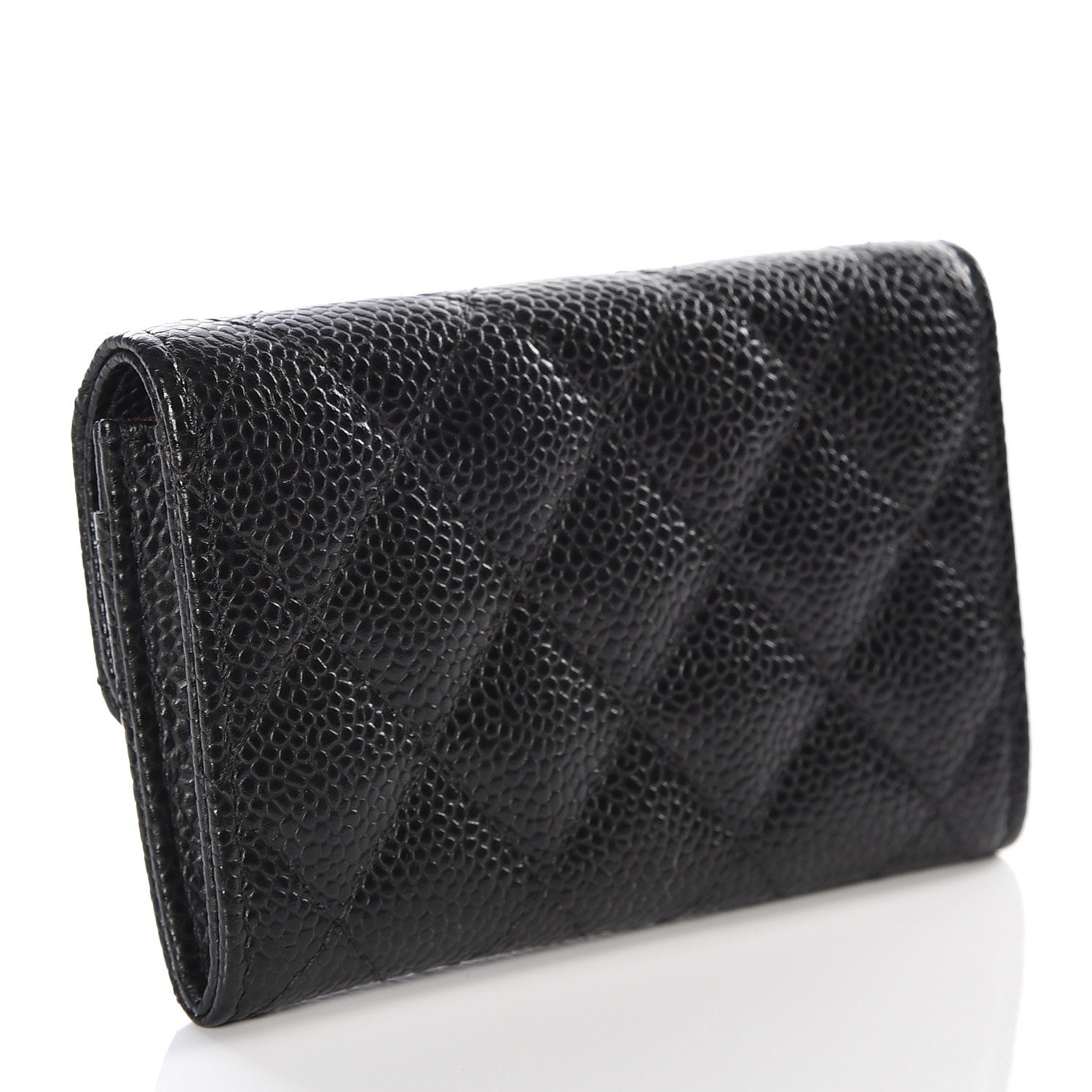 Chanel Caviar Quilted Flap Card Holder Black 2 of 11