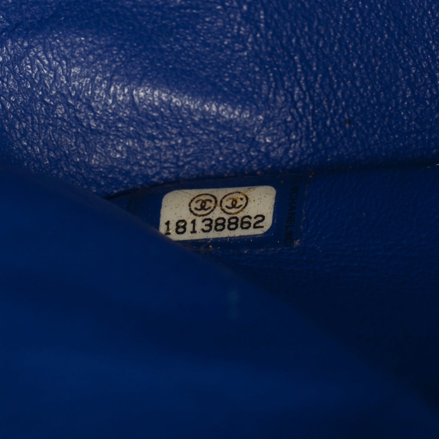 Lambskin Quilted Jumbo Double Flap Dark Blue