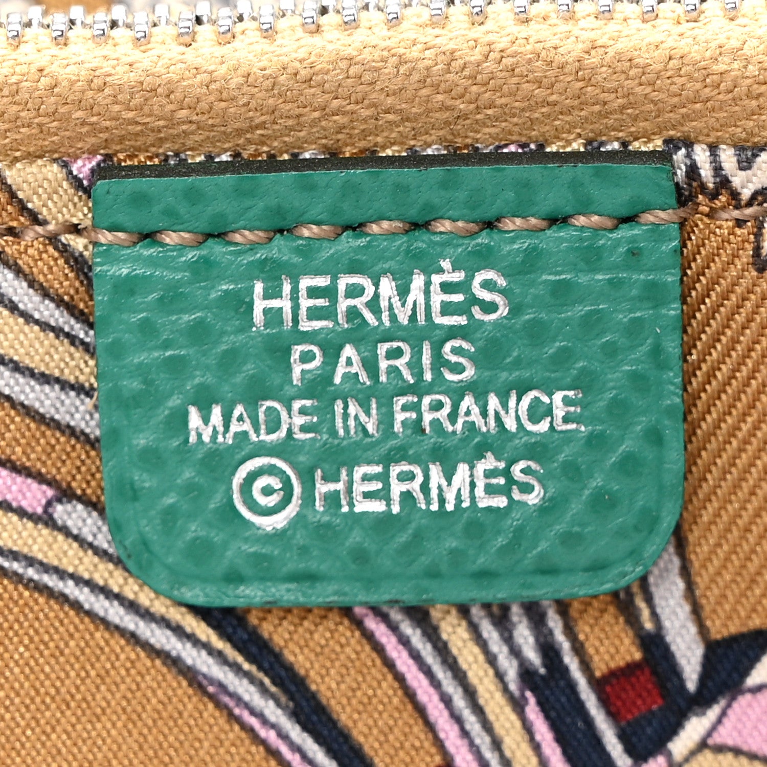 Hermes Epsom Silk'In Wallet Vert Jade 6 of 11