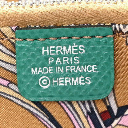 Hermes Epsom Silk'In Wallet Vert Jade 6 of 11