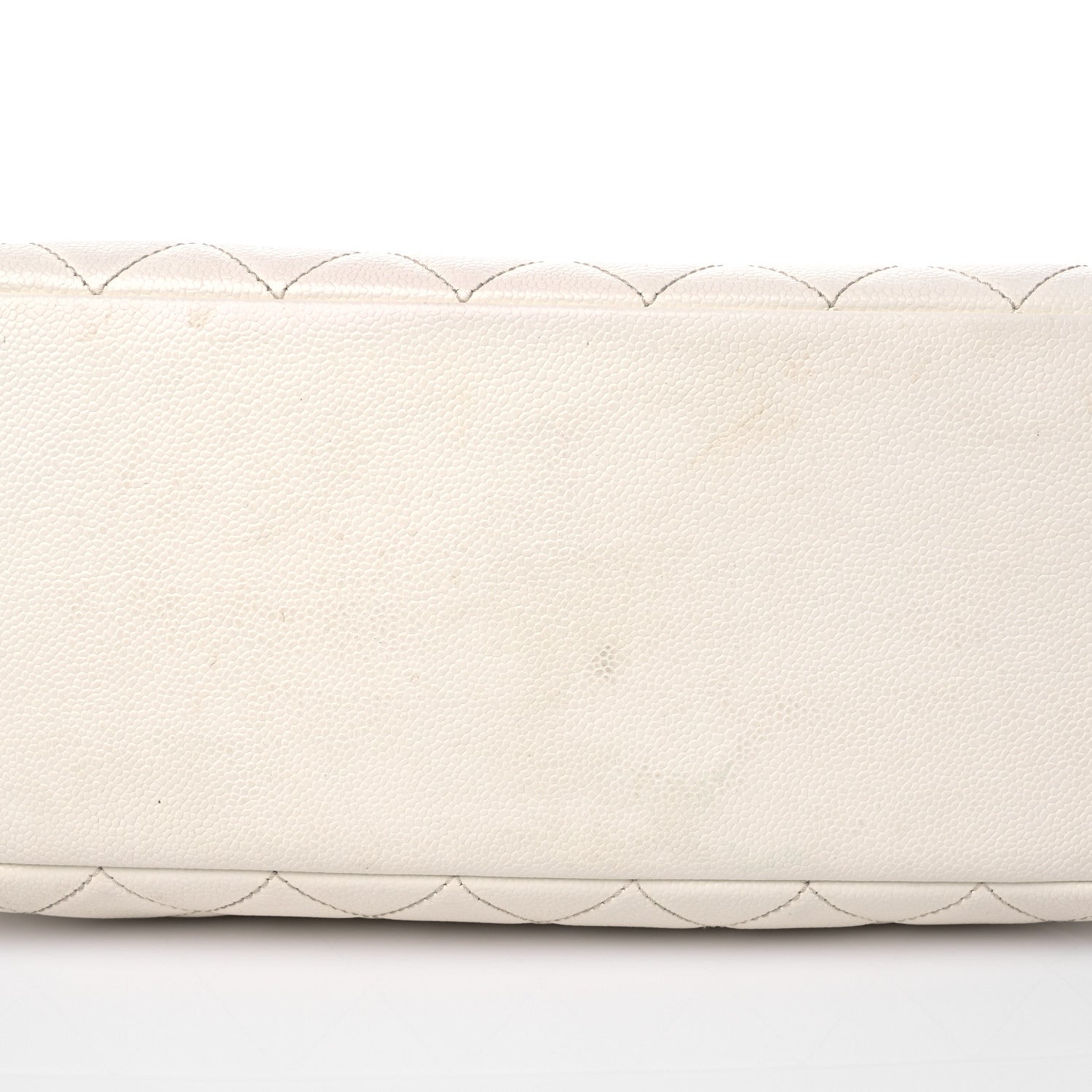 Chanel Caviar Quilted Grand Shopping Tote GST White 16 of 27