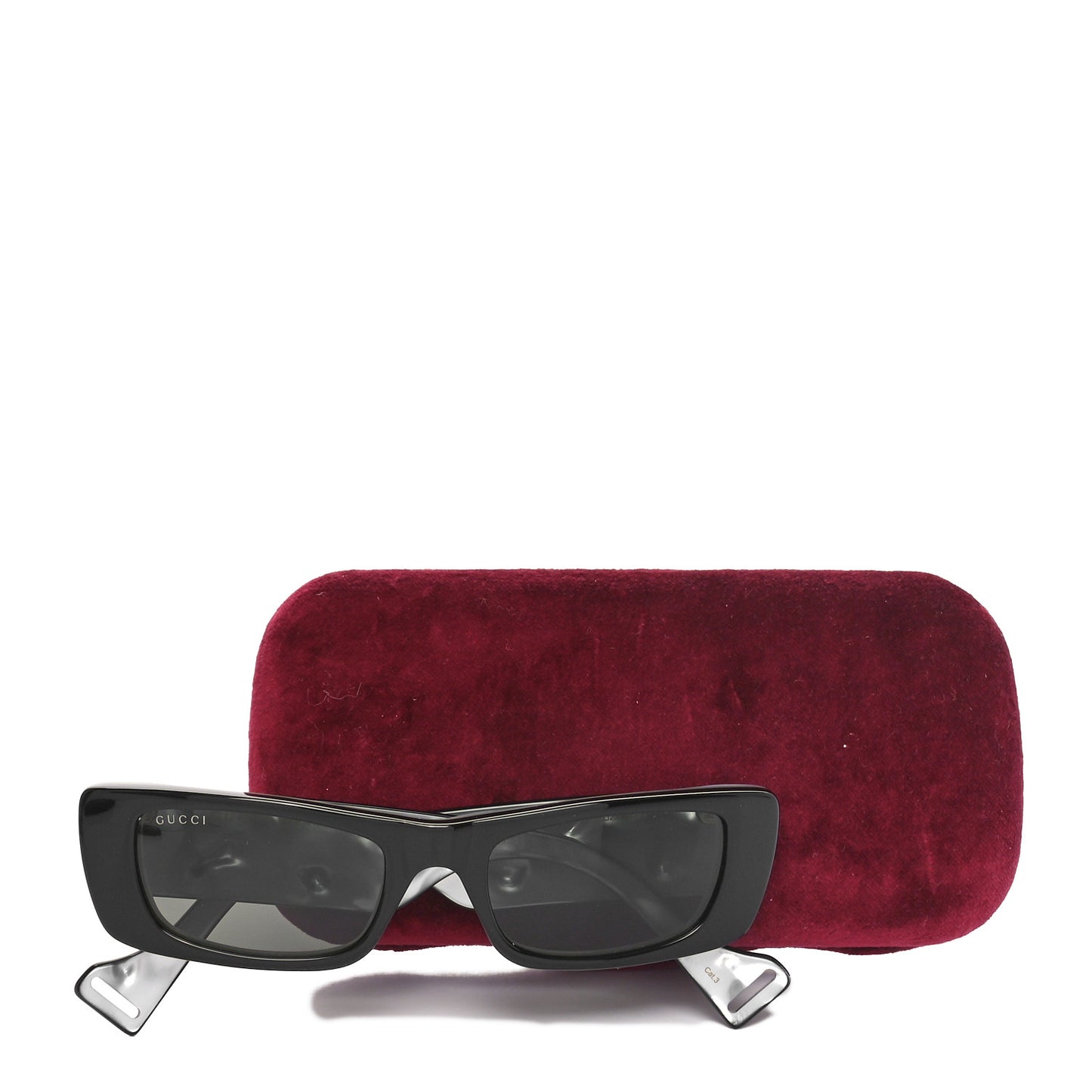 Acetate Rectangular Sunglasses GG0516S Black