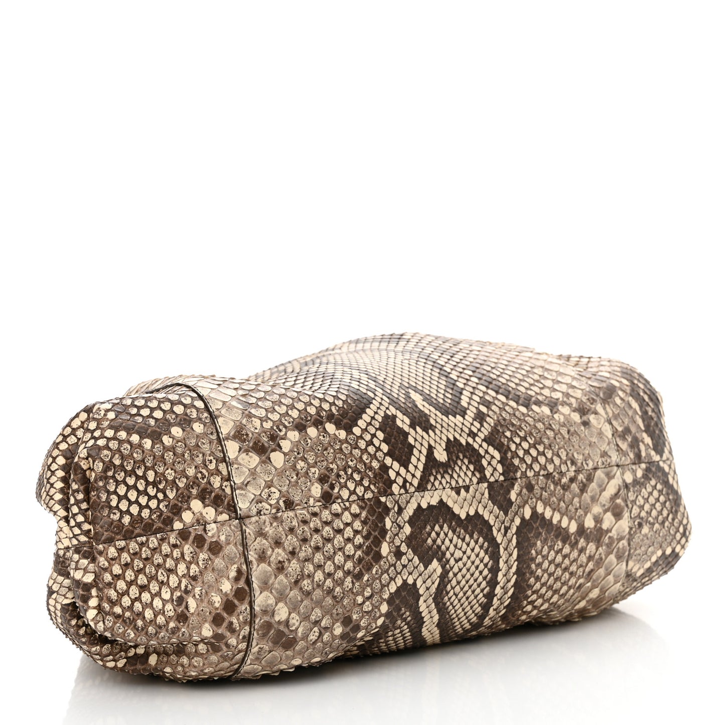 Python The Pouch Oversized Clutch Naturale