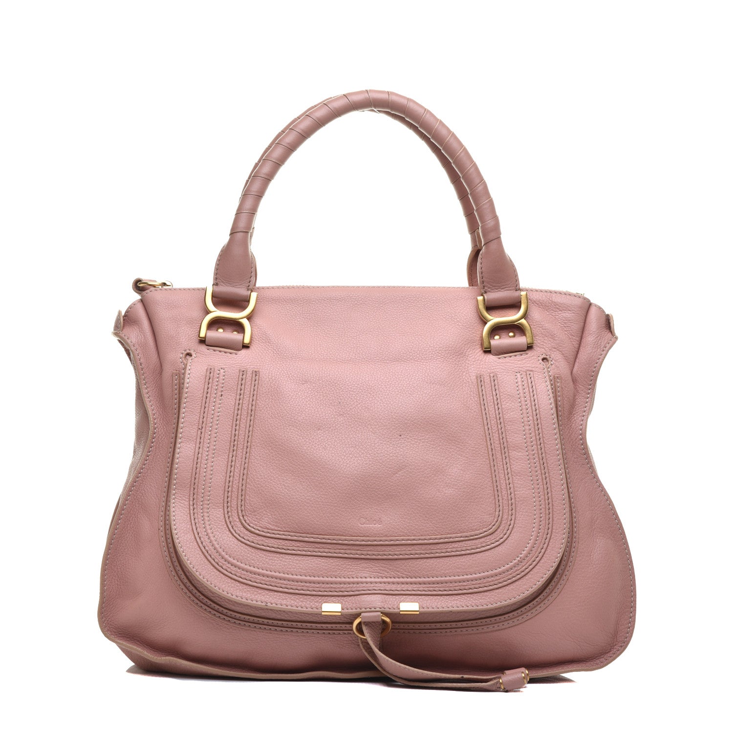 Chloe Calfskin Large Marcie Satchel Fallow Pink 1 of 8