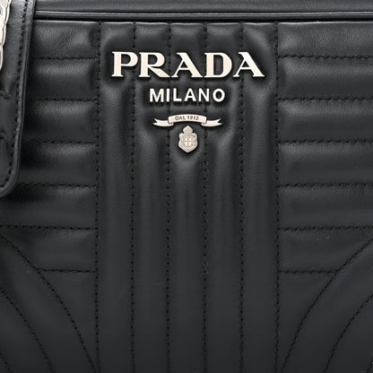 Prada Soft Calfskin Diagramme Camera Bag Black 8 of 10