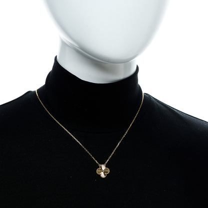 Van Cleef & Arpels 18K Yellow Gold Guilloché Vintage Alhambra Pendant Necklace 2 of 5